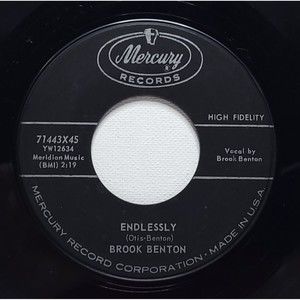 Brook Benton Vinyl ‎45 Endlessly / So Close on Mercury VG Pop R&B